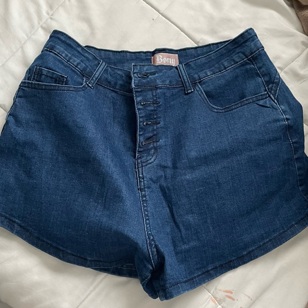 Source Unknown Deep Blue Jean Shorts